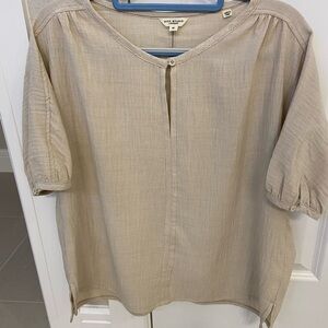 Max Studio Light Tan Women's Blouse